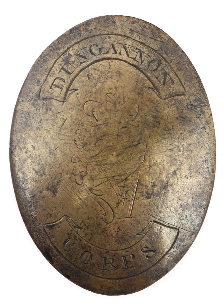 George III, Dungannon Corps cross belt plate. at Whyte's Auctions
