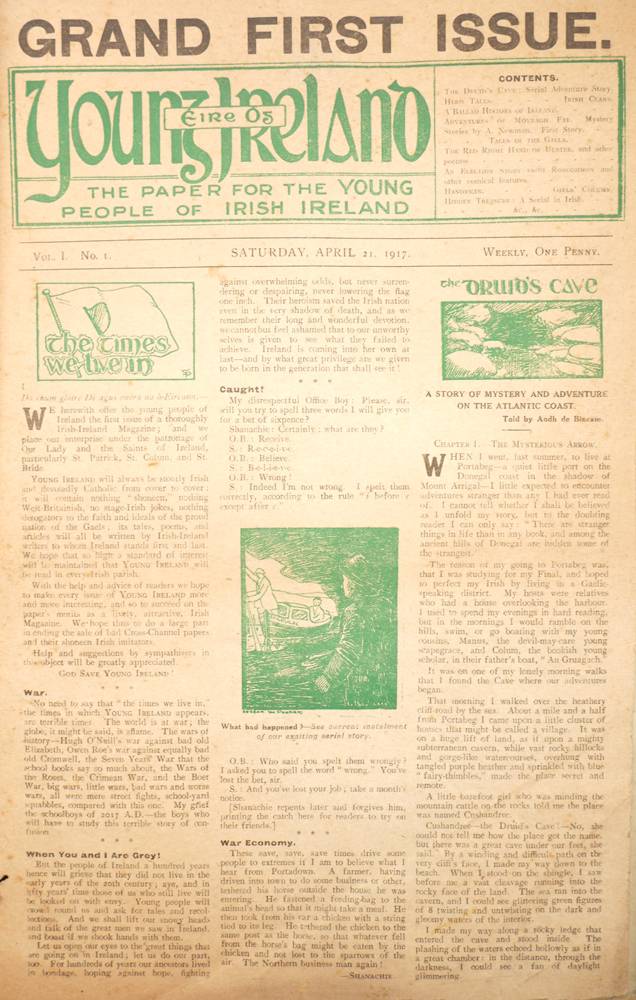 1917-1919 Eire Og - Young Ireland. Republican periodical for young people including first 12 issues. at Whyte's Auctions
