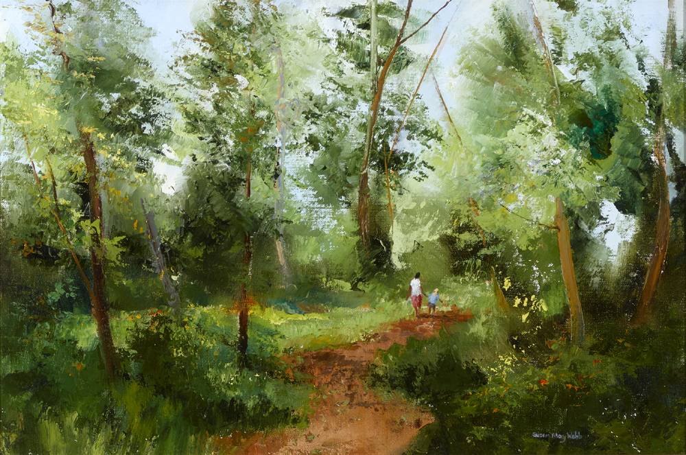 WALKING IN THE FOREST by Susan Mary Webb sold for 750 at Whyte's Auctions