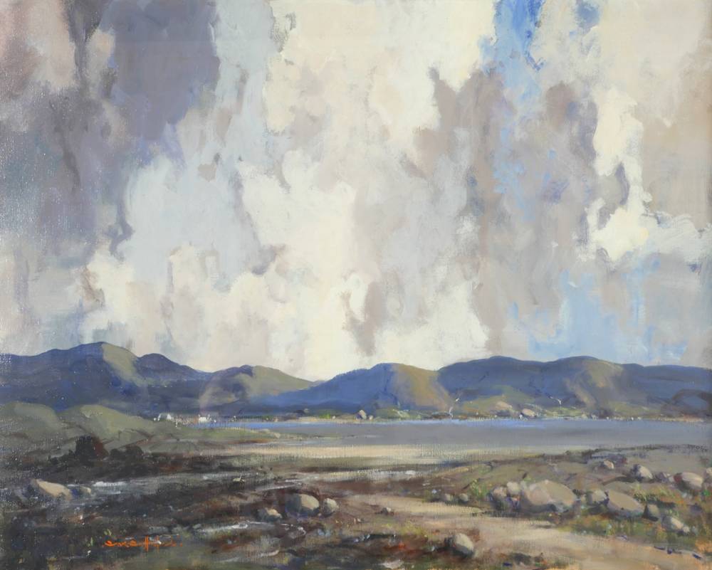 LAKE SCENE, WEST OF IRELAND by George K. Gillespie RUA (1924-1995) at Whyte's Auctions