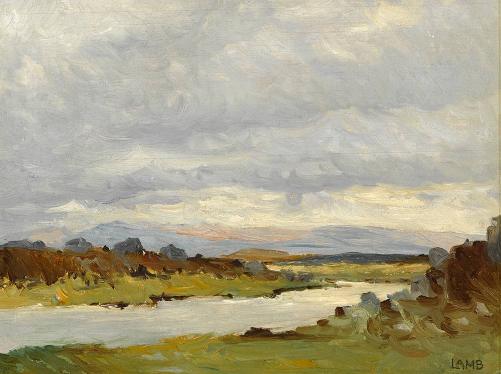 WEST OF IRELAND LANDSCAPE, c.1940s by Charles Vincent Lamb RHA RUA (1893-1964) at Whyte's Auctions