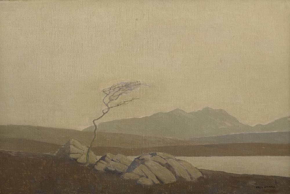 THE ONLY TREE IN THE BURREN, 1930-1932 by Paul Henry sold for 56,000 at Whyte's Auctions