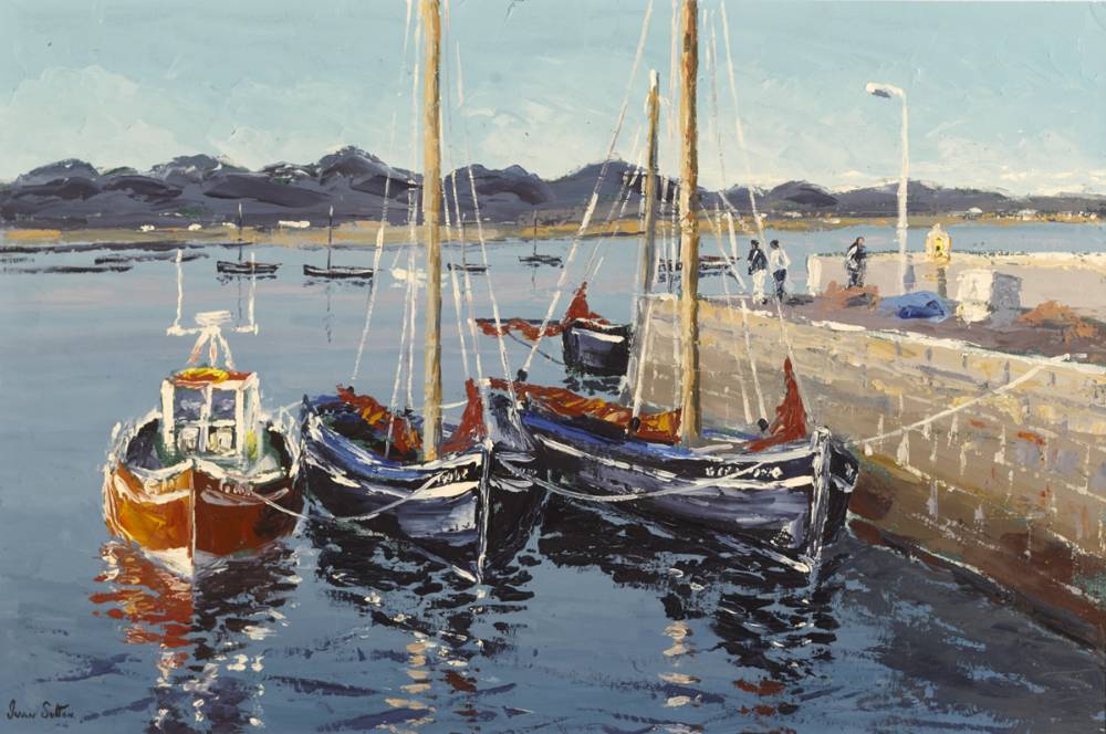 ROUNDSTONE HARBOUR, COUNTY GALWAY by Ivan Sutton (b.1944) at Whyte's Auctions