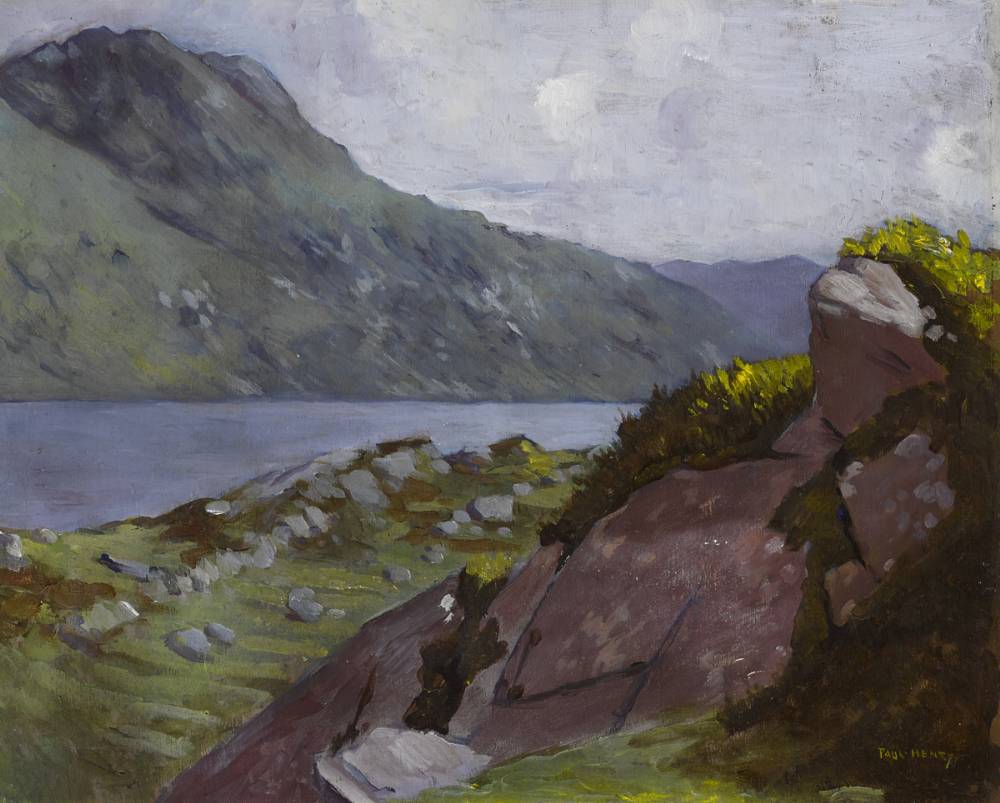 MOUNTAINOUS LANDSCAPE, WEST OF IRELAND, 1913-1914 by Paul Henry RHA (1876-1958) at Whyte's Auctions