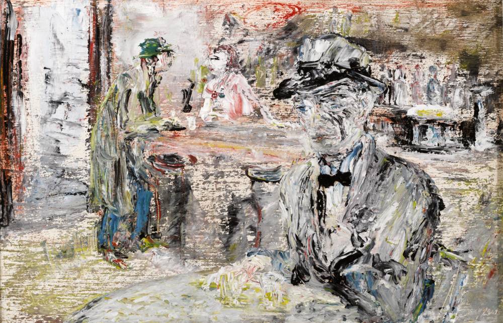 THE MAN WITH THE WRINKLED FACE, 1944 by Jack Butler Yeats sold for 245,000 at Whyte's Auctions