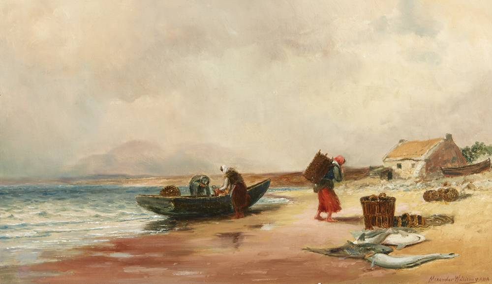TOILERS OF THE SEA, ACHILL ISLAND, COUNTY MAYO by Alexander Williams sold for 2,800 at Whyte's Auctions