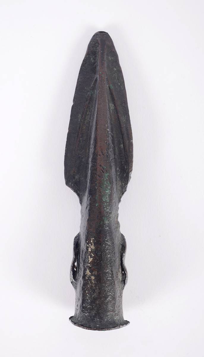 2nd Millennium BC Bronze Age Irish spearhead. at Whyte's Auctions