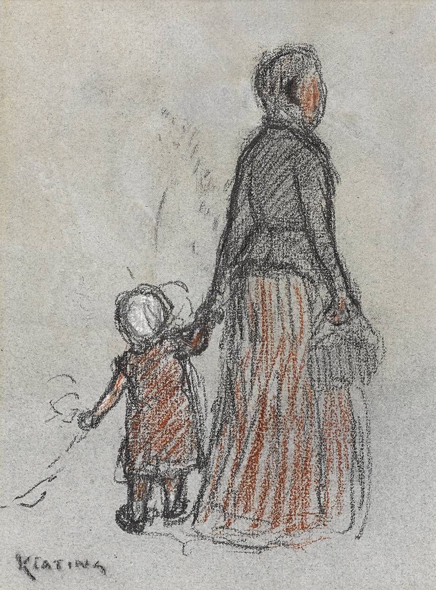 WOMAN AND CHILD by Sen Keating PPRHA HRA HRSA (1889-1977) at Whyte's Auctions