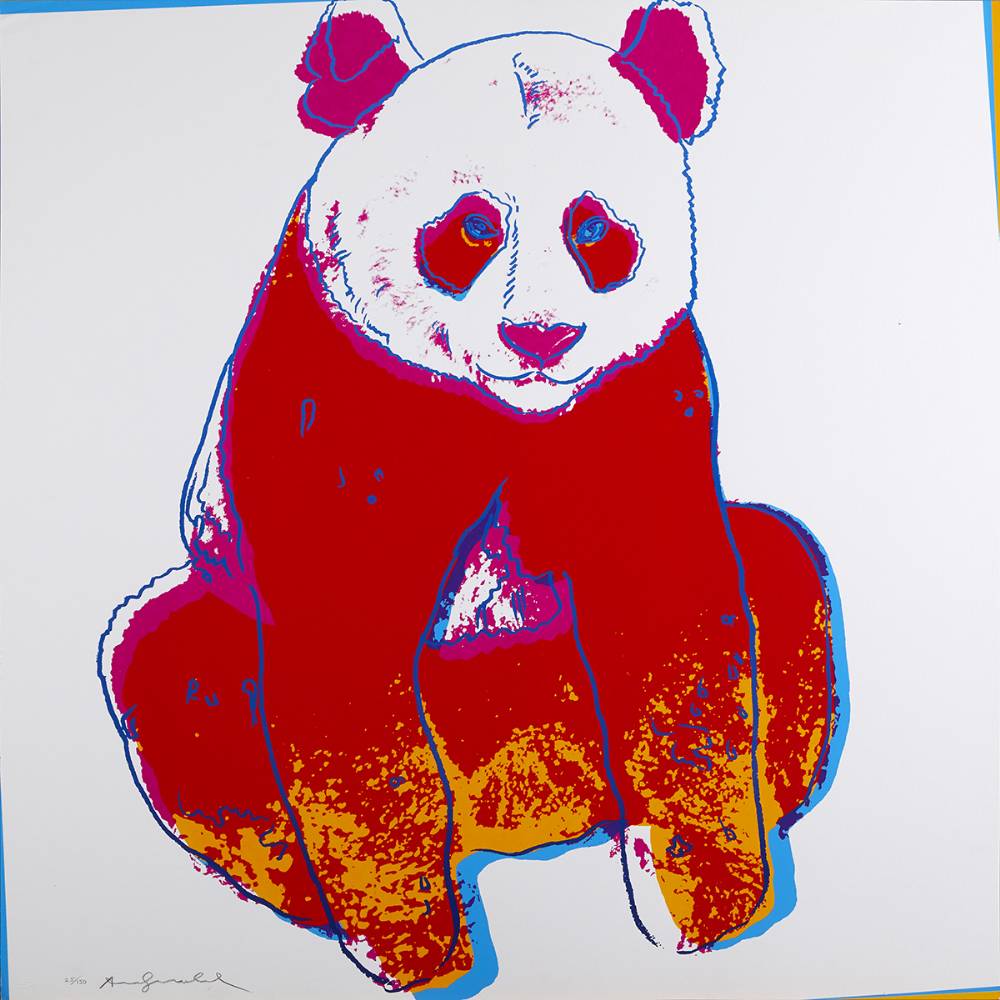 GIANT PANDA, FROM ENDANGERED SPECIES (F. & S. II.295), 1983 by Andy Warhol sold for 28,000 at Whyte's Auctions