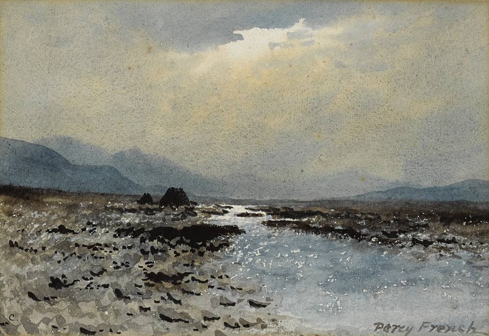 BOG RIVER AND BREAKING CLOUDS by William Percy French (1854-1920) at Whyte's Auctions