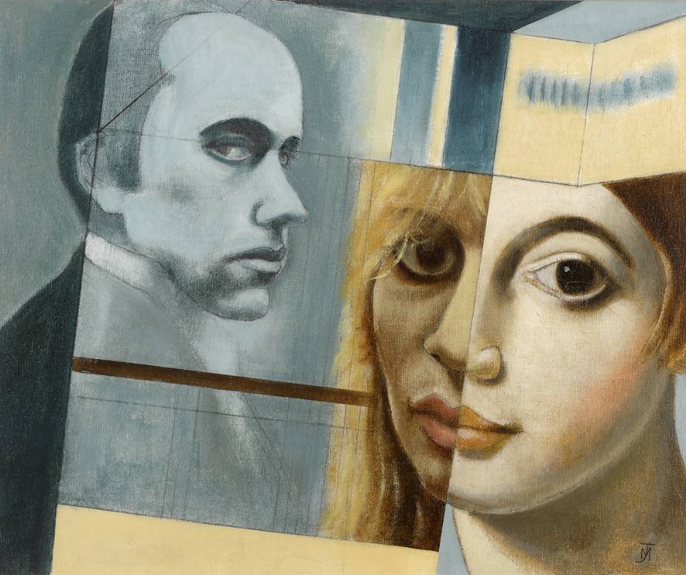 UNTITLED (FACES IN PRISMS) by Marian Jeffares sold for 800 at Whyte's Auctions