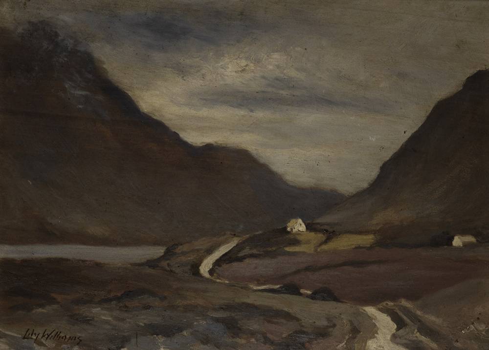 MOUNTAIN ROAD WITH COTTAGE by Lily Williams sold for 550 at Whyte's Auctions