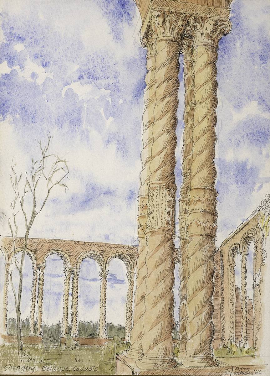 ARCHITECTURAL DRAWINGS, ORANGERY, BELLEVUE, COUNTY LAOIS, 1962 and DUNSTALL, KENT, 1972 [A PAIR] by Jeremy Williams sold for 135 at Whyte's Auctions