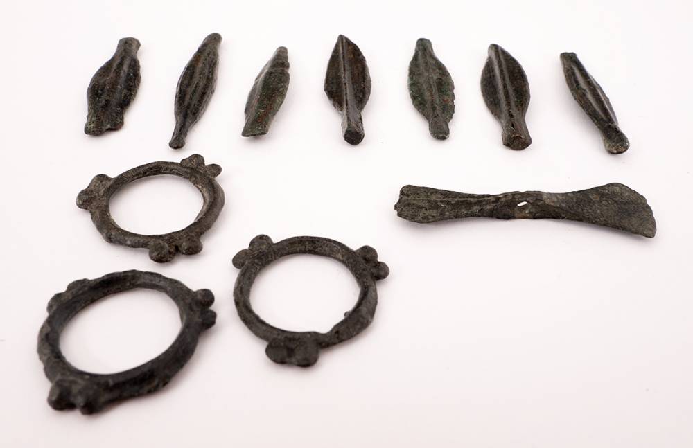 Circa 700BC collection of Celtic bronze proto money objects. (11) at Whyte's Auctions