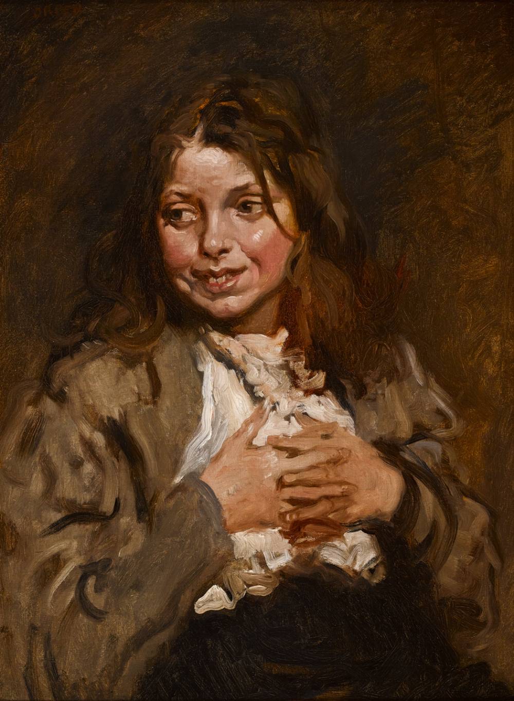 THE BEGGAR GIRL by Sir William Orpen sold for 34,000 at Whyte's Auctions