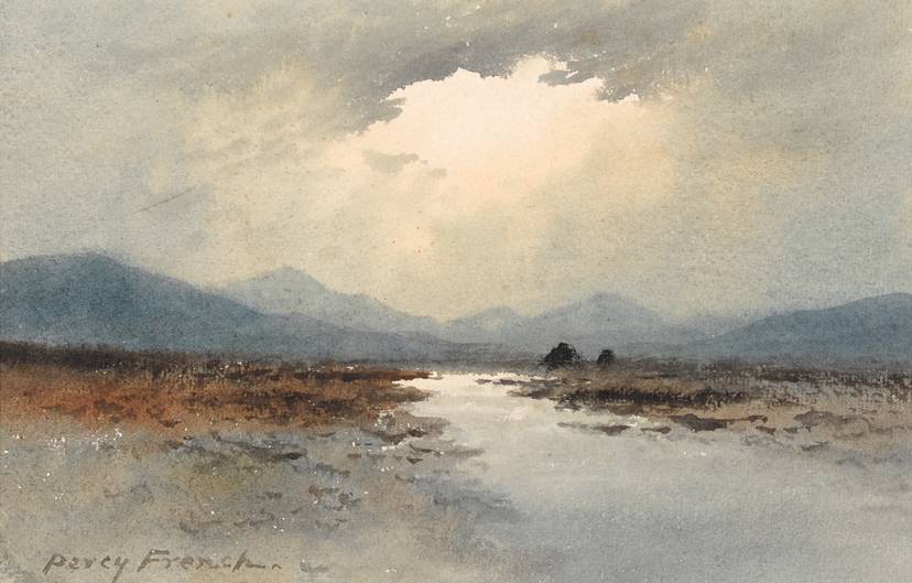 SUNLIT BOG LAKE by William Percy French (1854-1920) at Whyte's Auctions