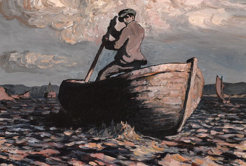 SCULLING, 1912 by Jack Butler Yeats sold for €190,000 at Whyte's Auctions