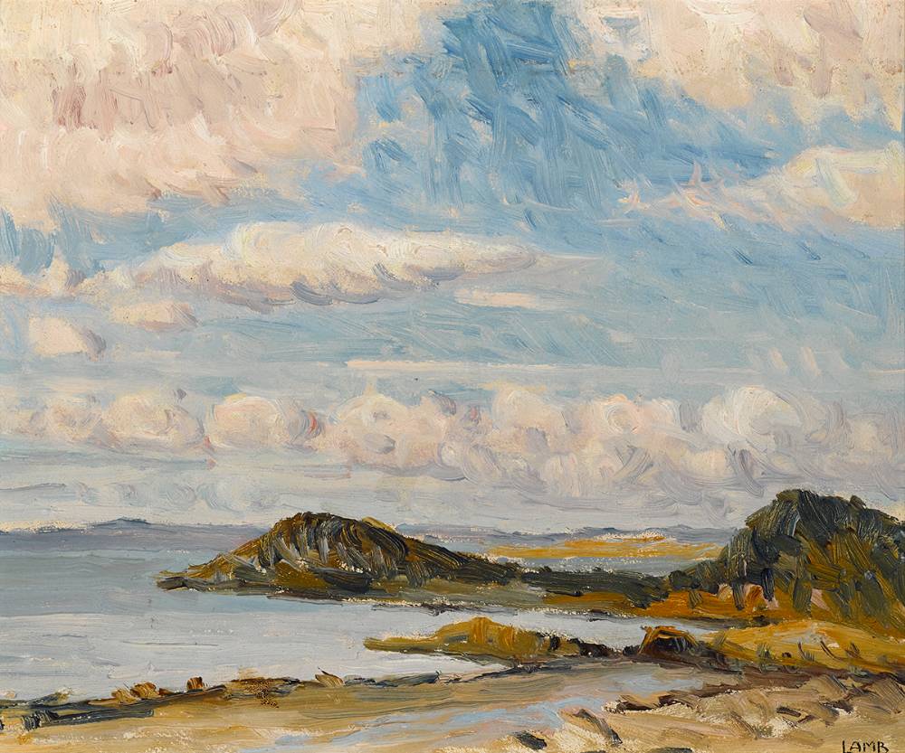 COASTAL SCENE, WEST OF IRELAND by Charles Vincent Lamb RHA RUA (1893-1964) at Whyte's Auctions