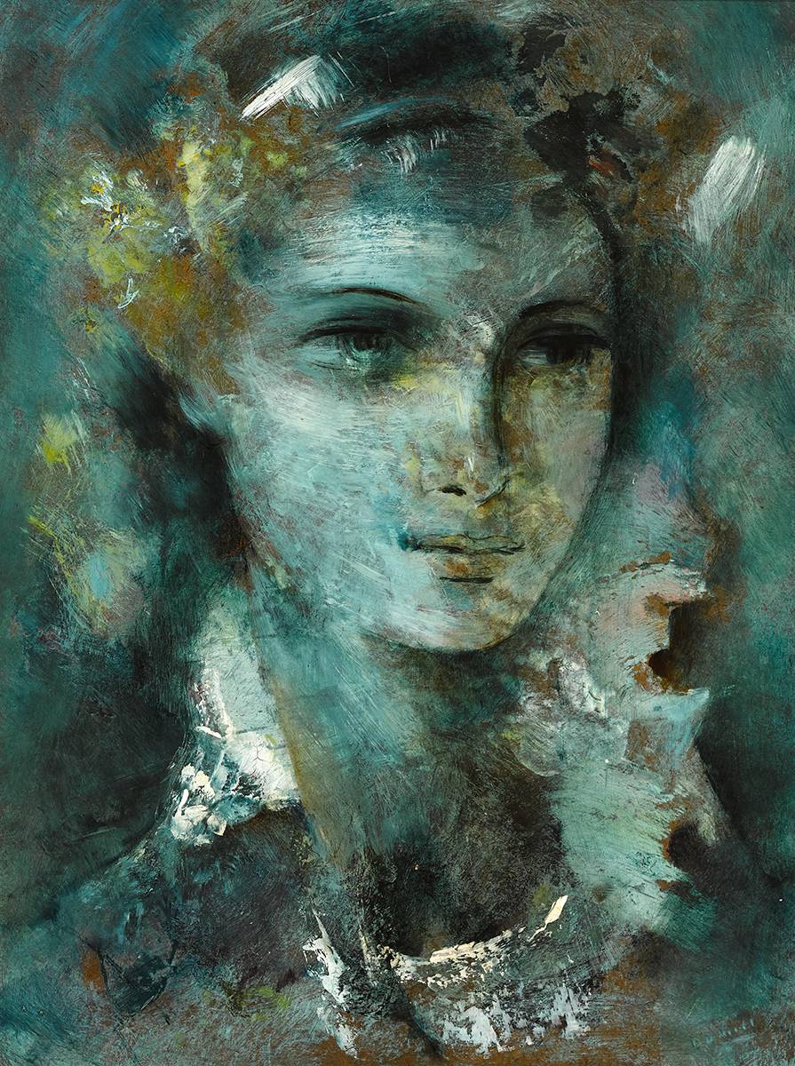 HEAD [YOUNG WOMAN] by Daniel O'Neill (1920-1974) at Whyte's Auctions