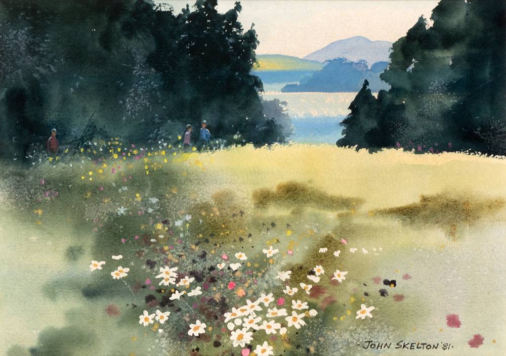WILD SUMMER FLOWERS, NEAR BLESSINGTON, 1981 by John Skelton (1923-2009) at Whyte's Auctions