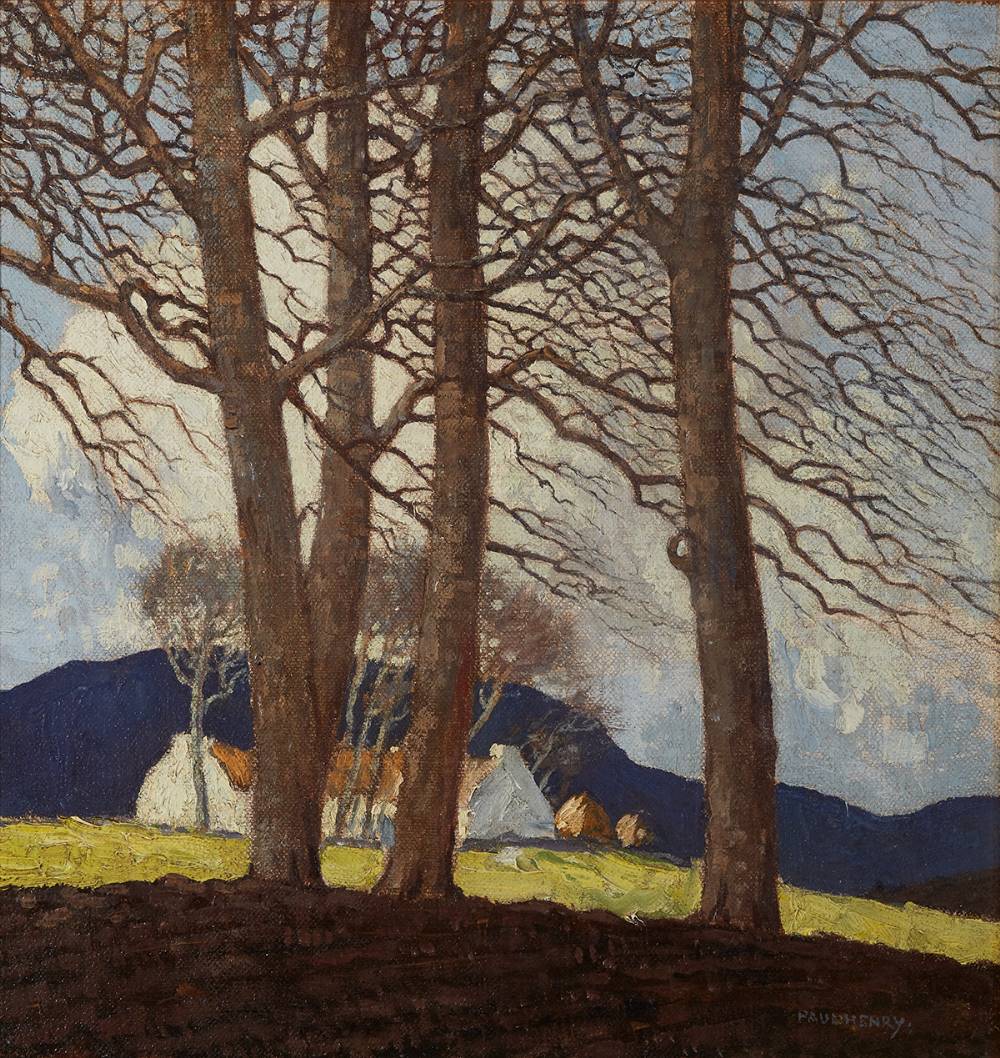 SPRING IN WICKLOW, c. 1926-8 by Paul Henry sold for 150,000 at Whyte's Auctions