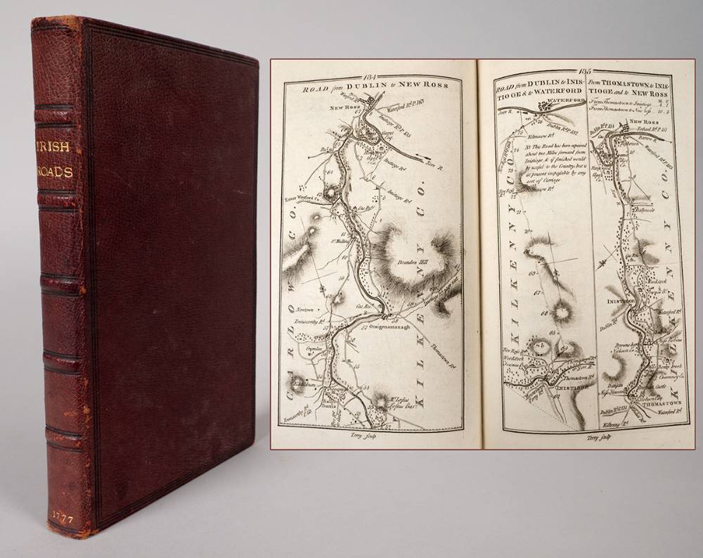 1777: Taylor, George and Skinner, Andrew. Taylor & Skinner's Maps of the Roads of Ireland, Surveyed. at Whyte's Auctions