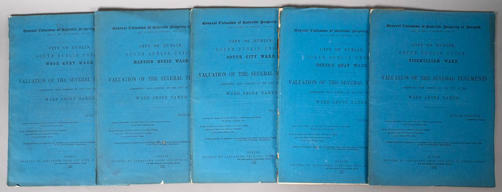 1854. Richard Griffith's Valuations of Tenements in Dublin. at Whyte's Auctions