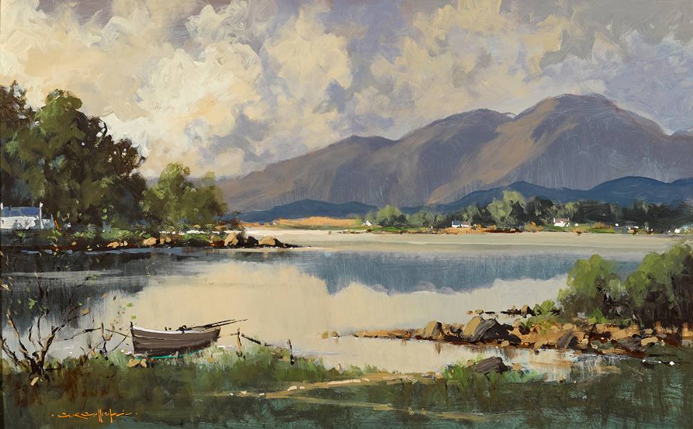 LOUGH NAFOOEY, CONNEMARA, COUNTY GALWAY by George K. Gillespie RUA (1924-1995) at Whyte's Auctions