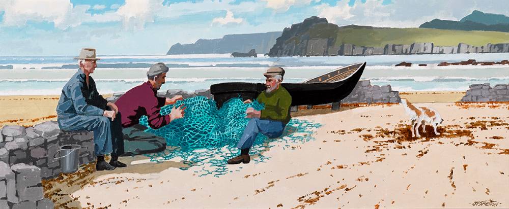 SHORE WORK, KERRY COAST by John Francis Skelton (b.1954) at Whyte's Auctions