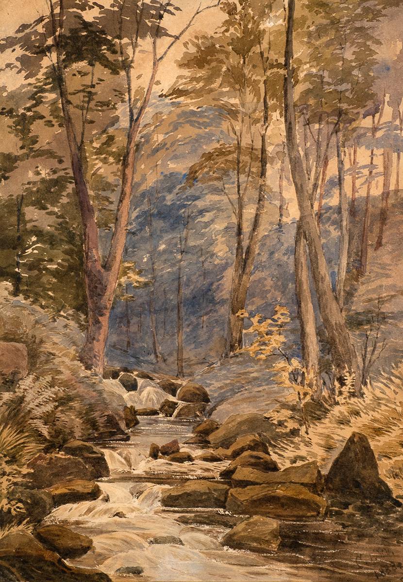 RIVER SCENE, 1888 by Lady Charlotte Isabel Wheeler-Cuffe sold for 560 at Whyte's Auctions