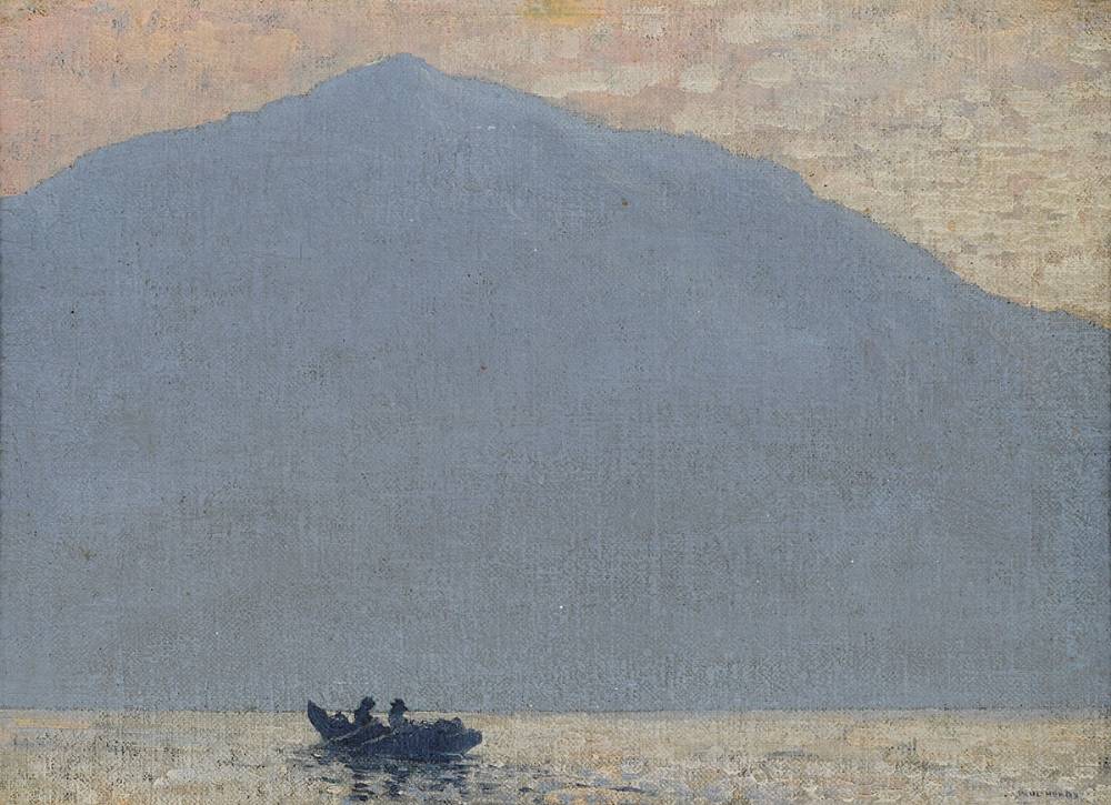 LOBSTER FISHERMEN OFF ACHILL, c.1916-17 by Paul Henry RHA (1876-1958) at Whyte's Auctions