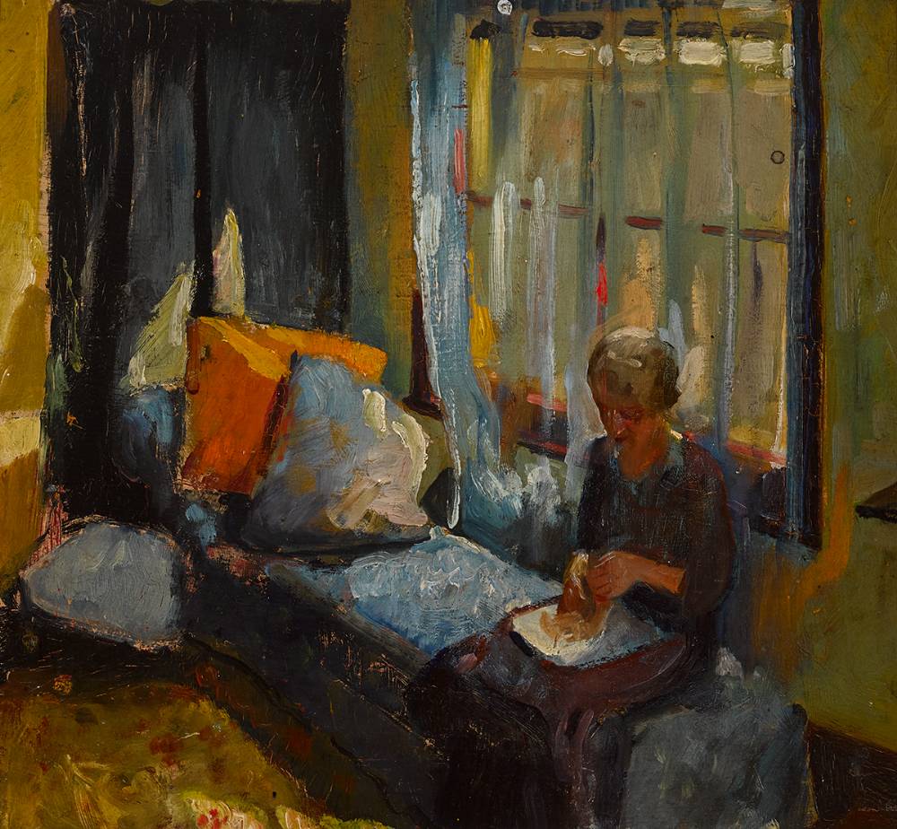 THE ARTIST'S MOTHER-IN-LAW by Sean OSullivan RHA (1906-1964) at Whyte's Auctions