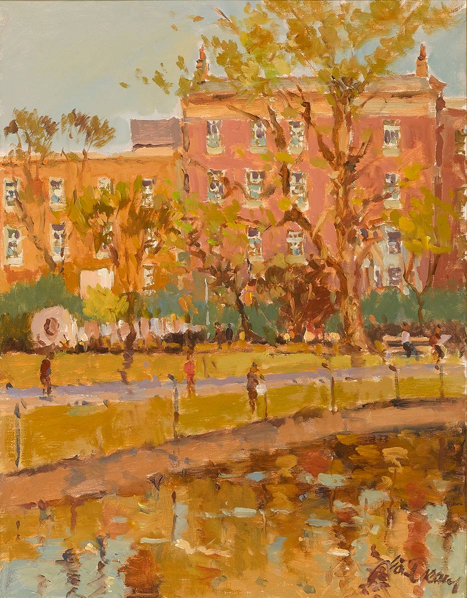 AFTERNOON, ST STEPHEN'S GREEN, DUBLIN by Liam Treacy (1934-2004) at Whyte's Auctions