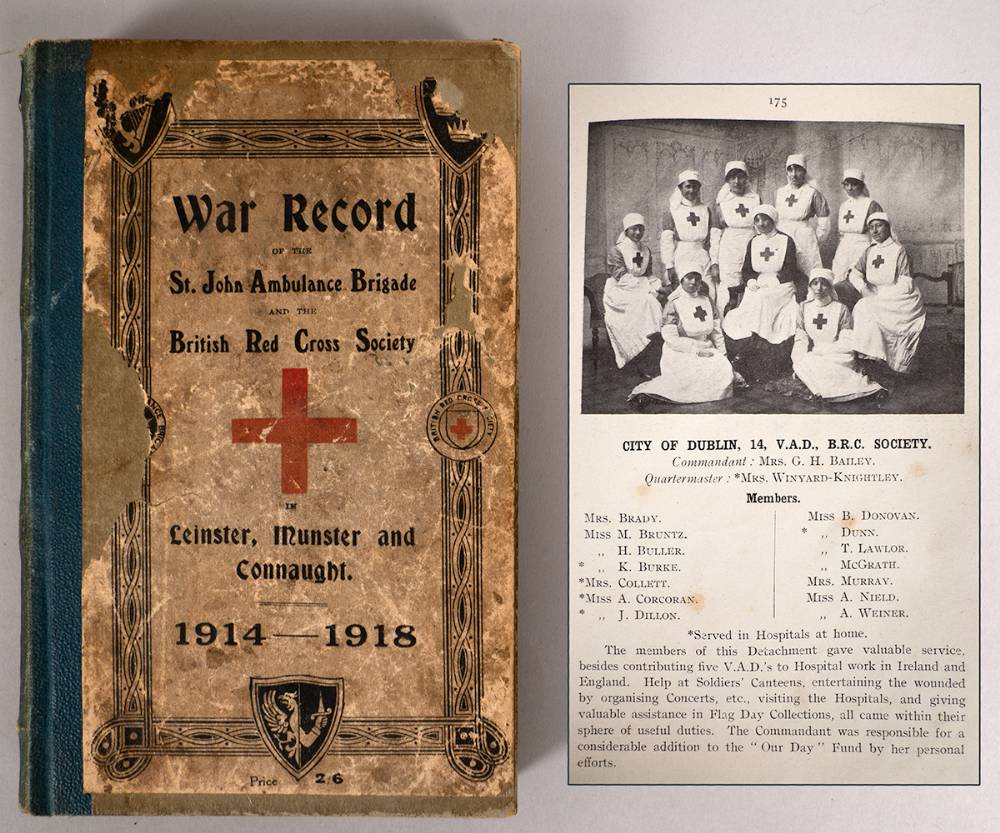 1914-1918 War Record of the St. John Ambulance Brigade and The British Red Cross in Leinster, Munster and Connaught. at Whyte's Auctions