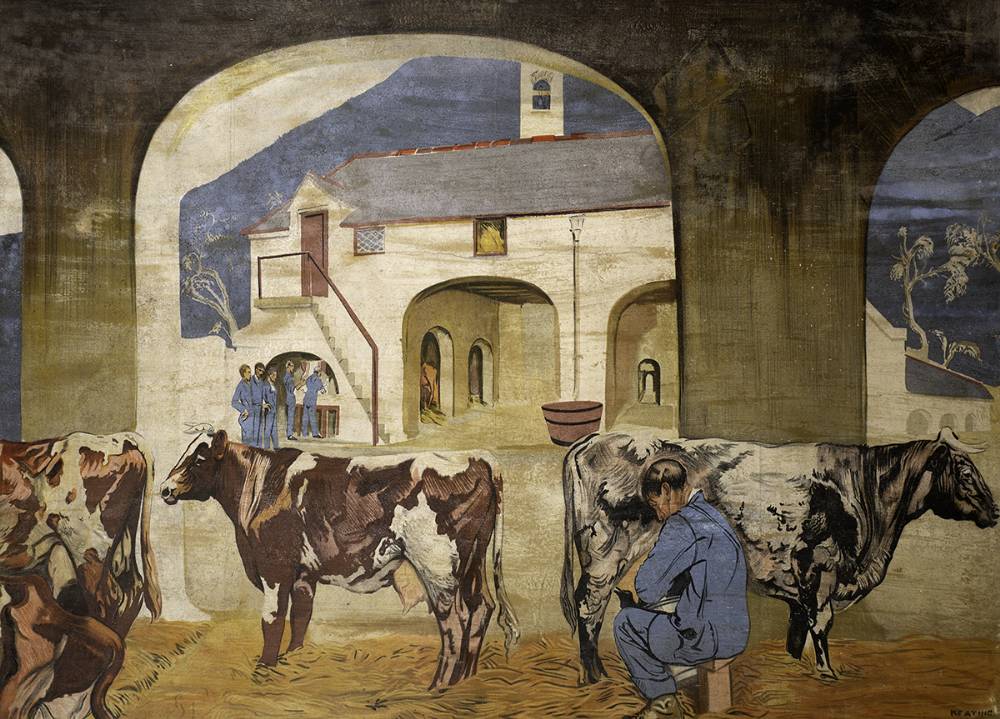 MILKING COWS by Sen Keating PPRHA HRA HRSA (1889-1977) at Whyte's Auctions