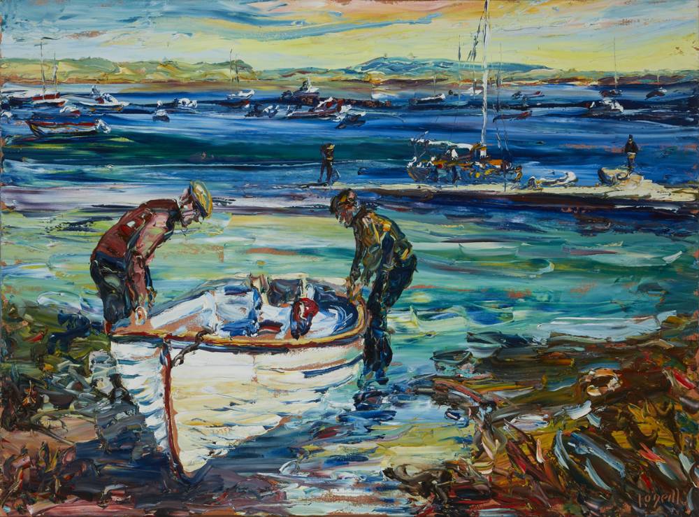 LAUNCHING THE BOAT by Liam O'Neill sold for 15,000 at Whyte's Auctions