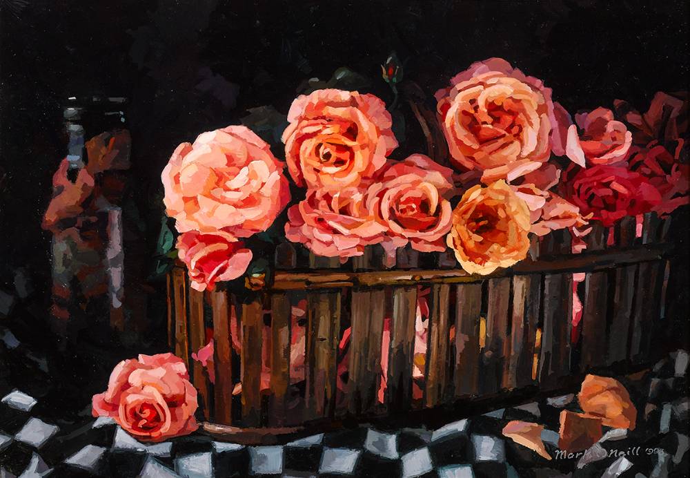 STILL LIFE WITH ROSES, 1993 by Mark O'Neill (b.1963) at Whyte's Auctions