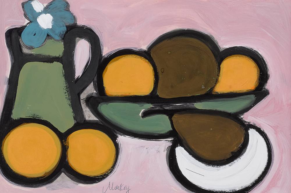 STILL LIFE WITH FRUIT AND JUG by Markey Robinson (1918-1999) at Whyte's Auctions