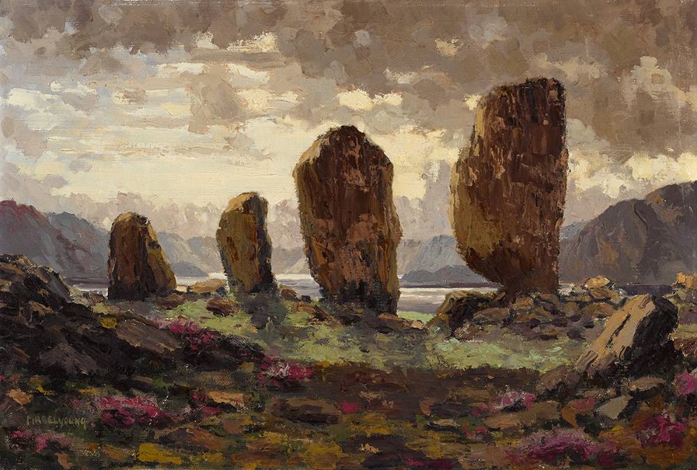 STANDING STONES, WATERVILLE, COUNTY KERRY by Mabel Young sold for 2,200 at Whyte's Auctions