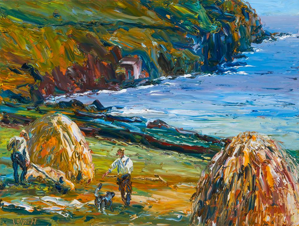 COLLECTING HAY BY THE COAST by Liam O'Neill sold for 17,000 at Whyte's Auctions