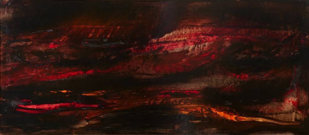 THE MOUNTAINS OF FIRE (LANZAROTE) by Pdraig MacMadhachin RWA (1929-2017) at Whyte's Auctions