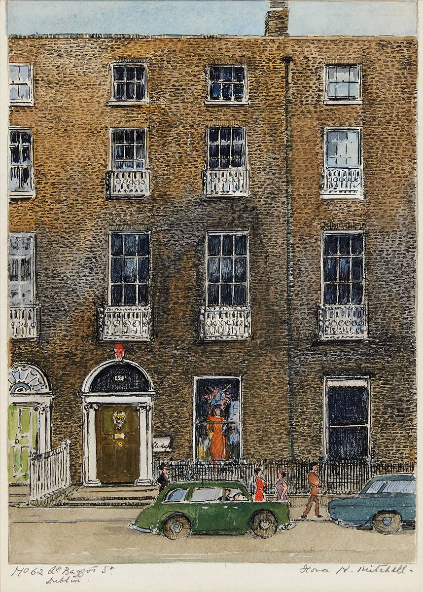 NO. 62, LOWER BAGGOT STREET, DUBLIN by Flora H. Mitchell (1890-1973) at Whyte's Auctions