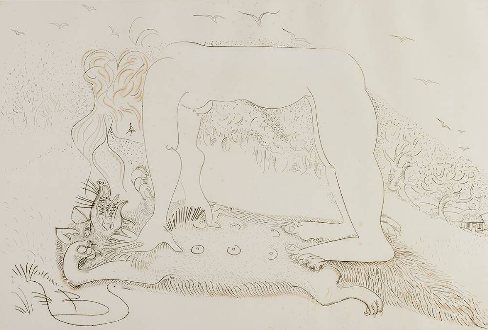 WOMAN OVERCOMING A FOX by Pauline Bewick RHA (1935-2022) at Whyte's Auctions