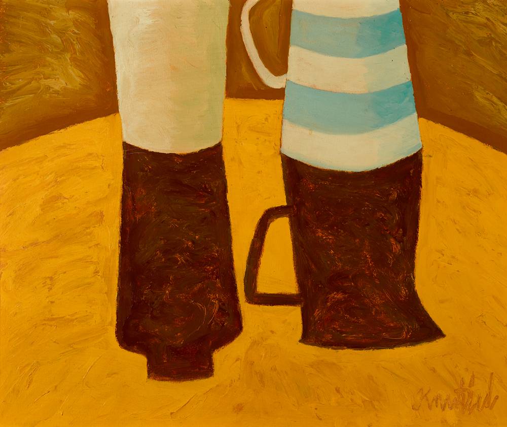 STILL LIFE WITH JUGS by Graham Knuttel sold for 900 at Whyte's Auctions