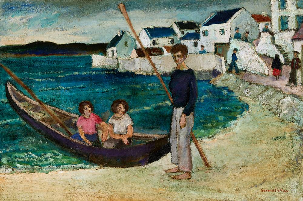 THE CURRACH, KILRONAN by Gerard Dillon sold for 50,000 at Whyte's Auctions