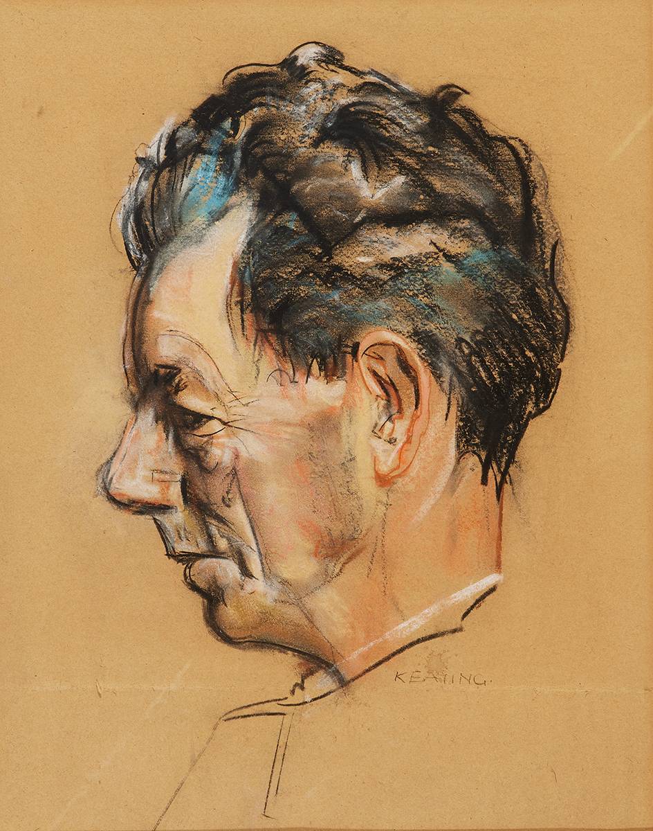 PORTRAIT OF PADDY DALY by Sen Keating PPRHA HRA HRSA (1889-1977) at Whyte's Auctions