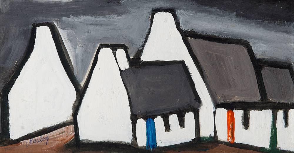 COTTAGES by Markey Robinson (1918-1999) at Whyte's Auctions