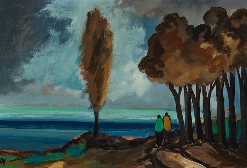 FIGURES BY THE COAST by Markey Robinson (1918-1999) at Whyte's Auctions