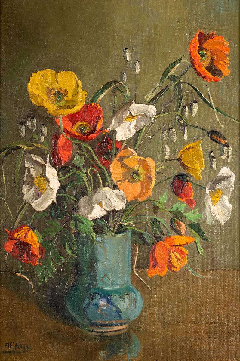 STILL LIFE WITH FLOWERS by Anne Primrose Jury RUA (1907-1995) at Whyte's Auctions