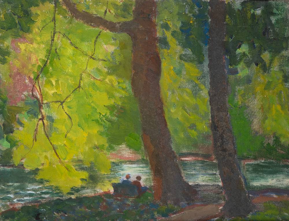 FIGURES BY A RIVER by Moyra Barry (1885-1960) at Whyte's Auctions